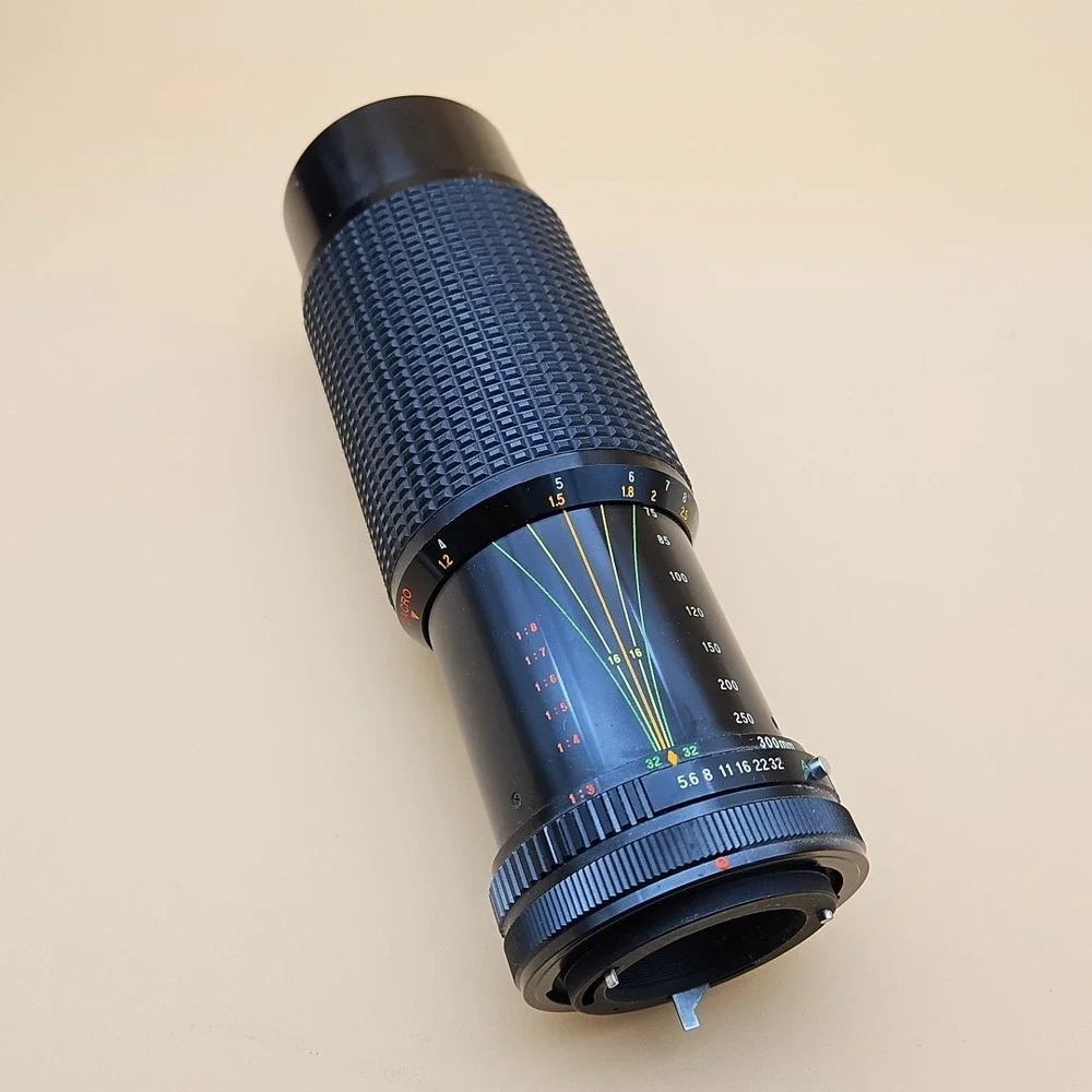 Albinar ADG 75-300mm f5.6 Telephoto Zoom Lens For Canon Black Tested Working